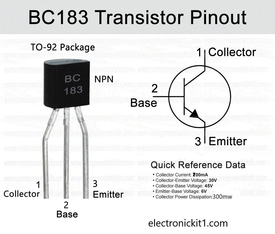 ترانزیستور BC183C اورجینال 2 ترانزیستور BC183C اورجینال